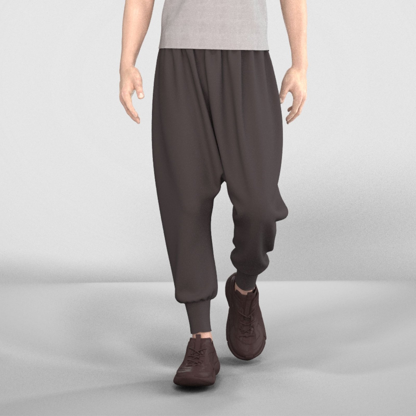 Edgar elastic waist harem pants - Image 3