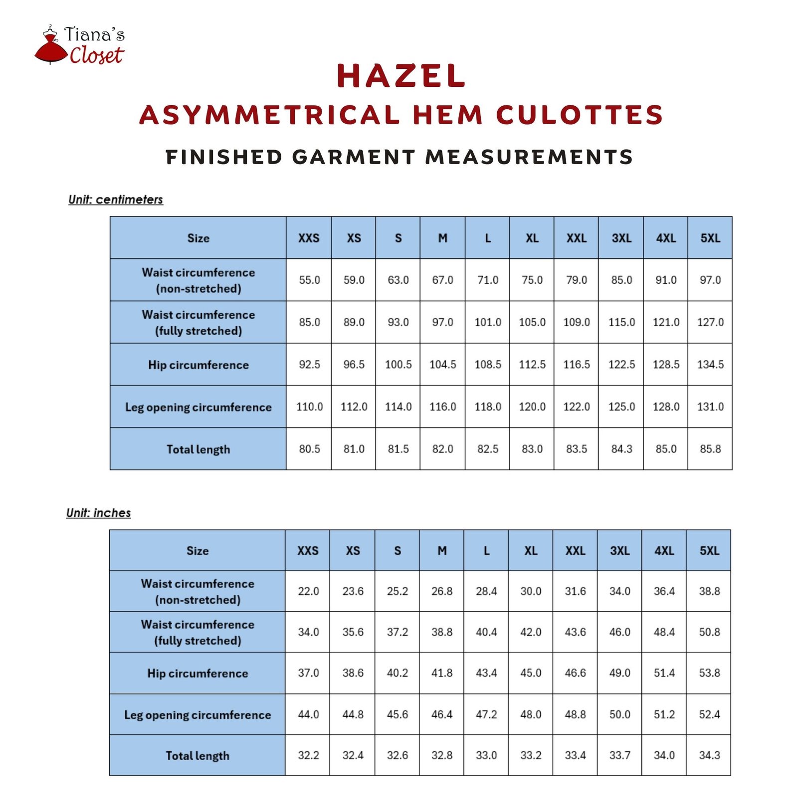 Hazel High Waist Asymmetrical Hem Culottes - Image 5