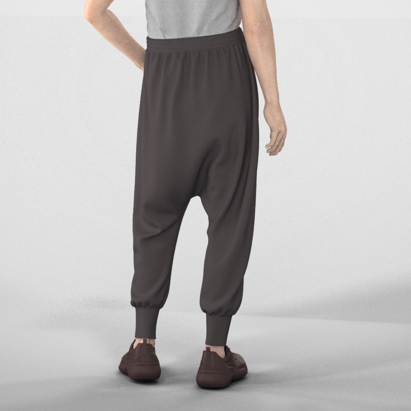 Edgar elastic waist harem pants - Image 4