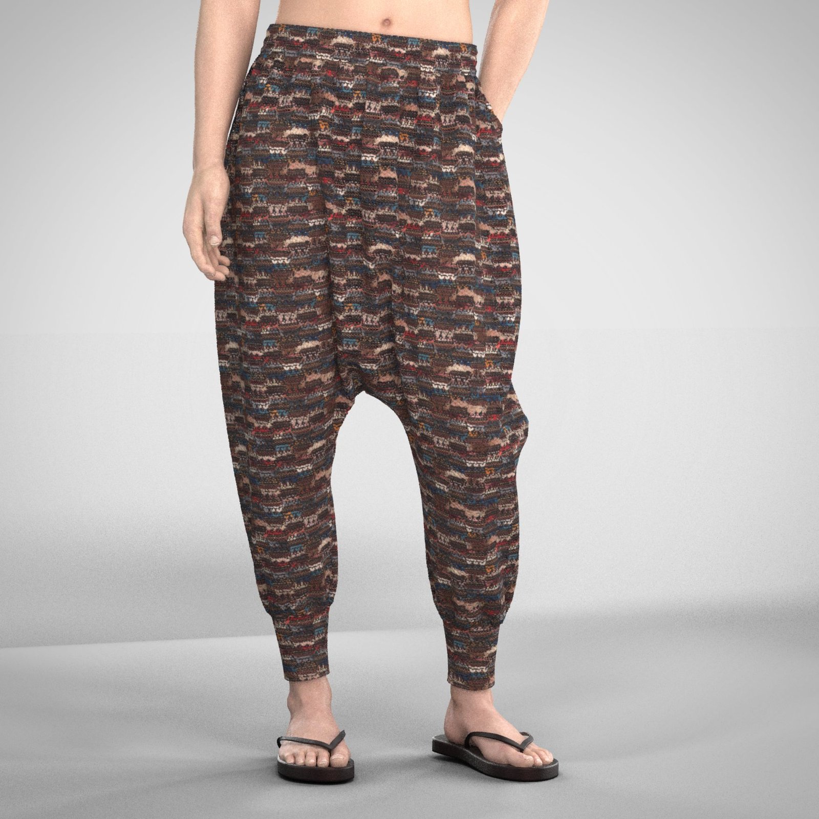 Edgar elastic waist harem pants - Image 5