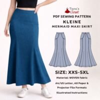 Kleine Mermaid Maxi Skirt