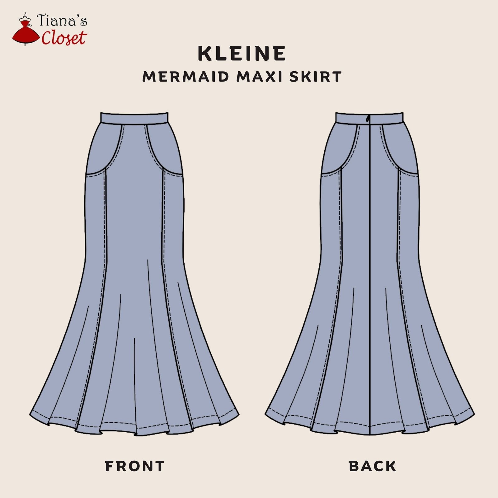 Kleine Mermaid Maxi Skirt - Image 2