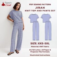 Jirah Knit Top and Pants Lounge Set