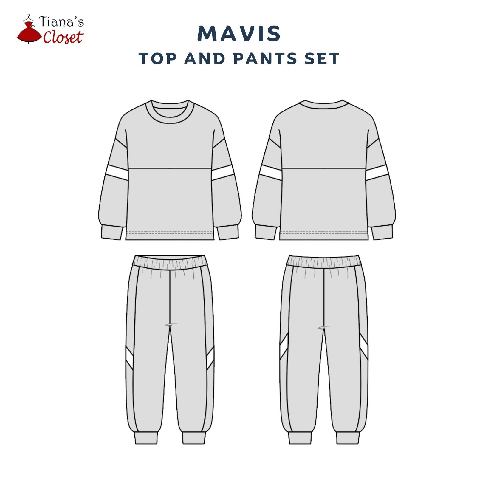 Mavis knit top and pants set (for kids) - Image 2