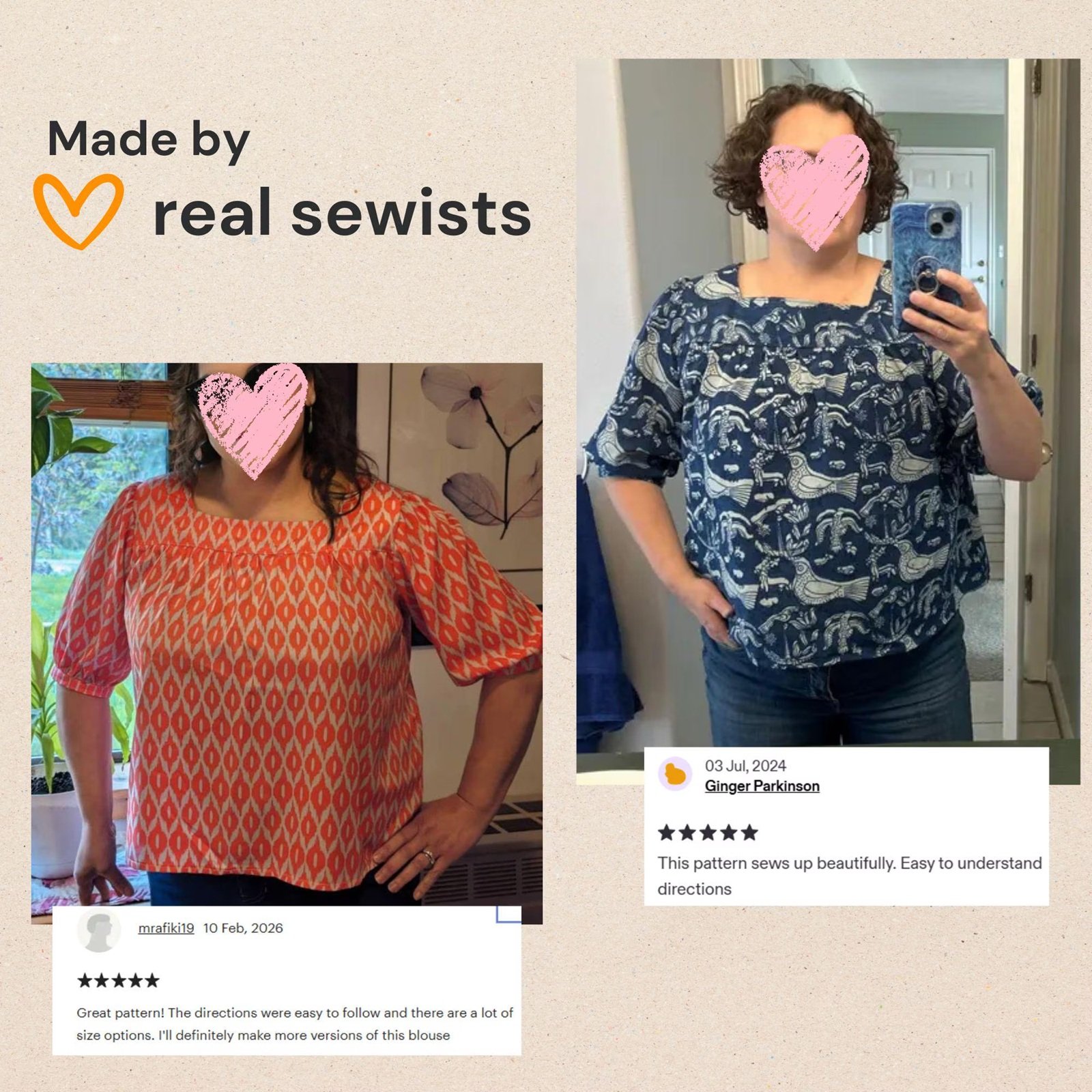 Ranea square neck puffed sleeve top - Image 6