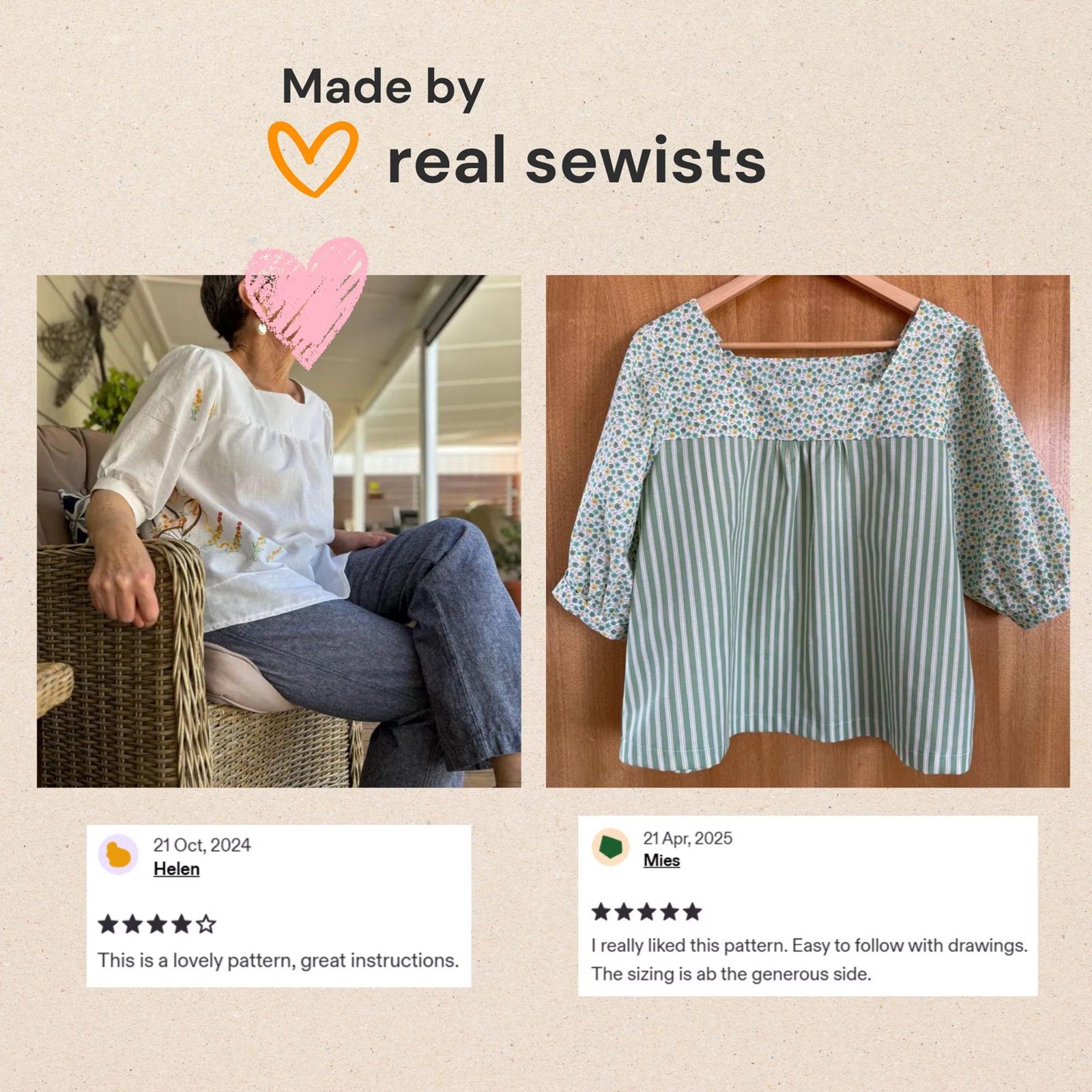 Ranea square neck puffed sleeve top - Image 7