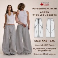 Aspen unisex wide leg joggers