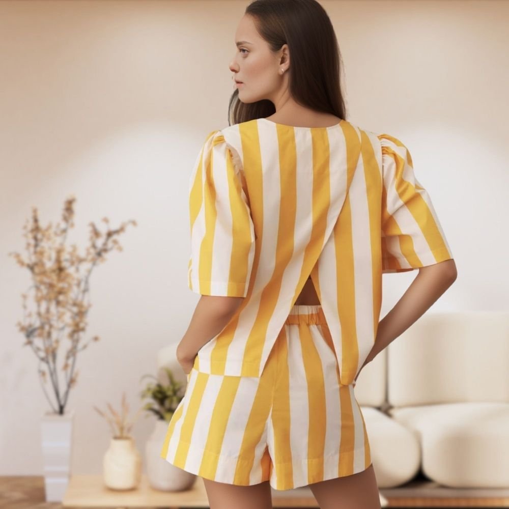 Zoey open back top and shorts set - Image 4