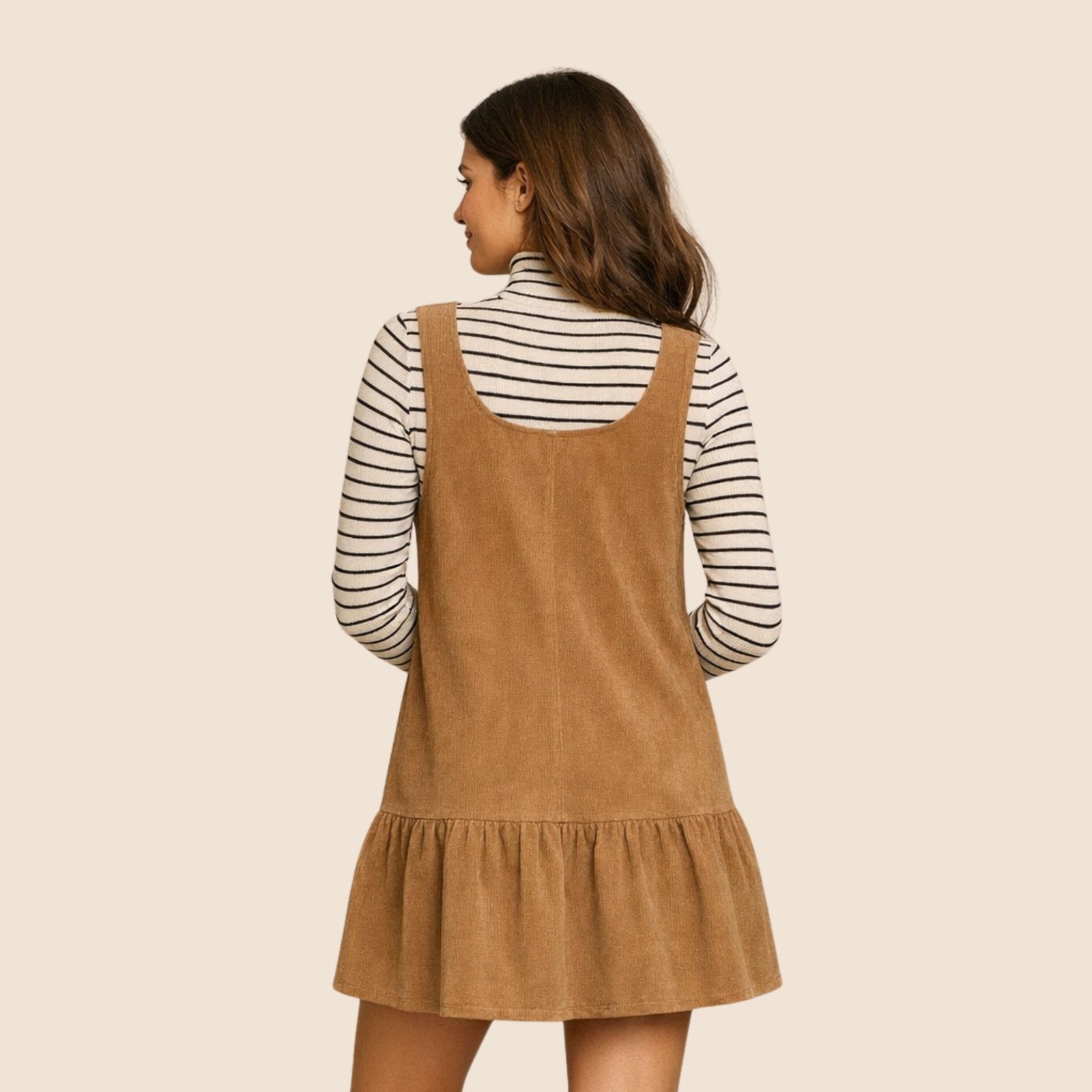 Inna ruffle hem pinafore dress (women's) - Image 4