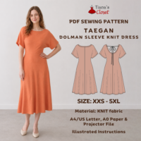 Taegan Dolman Sleeve Midi Knit Dress