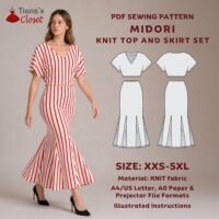 Midori Knit Top and Skirt Set