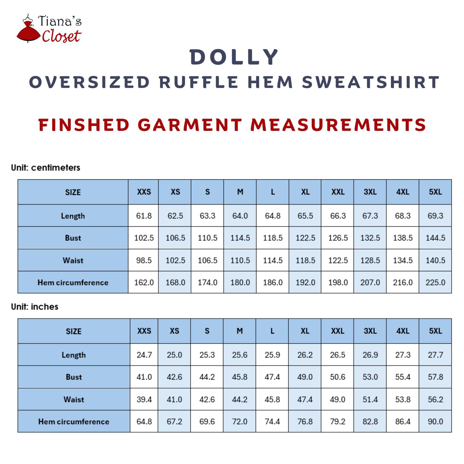 Dolly Drop Shoulder Ruffle Hem Sweatshirt (Womens) - Image 3
