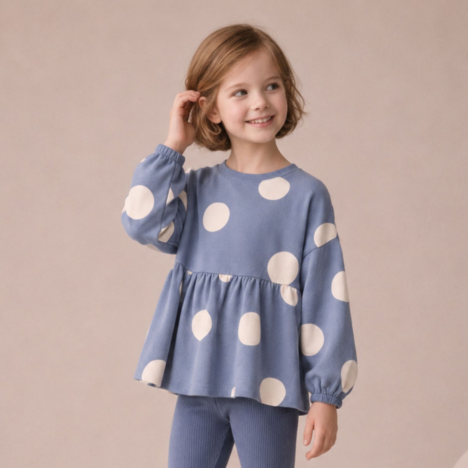 Dolly Drop Shoulder Ruffle Hem Sweatshirt (Kids) - Image 4
