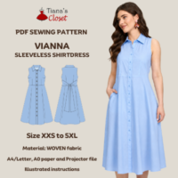 Vianna Sleeveless Tie Waist Midi Shirtdress