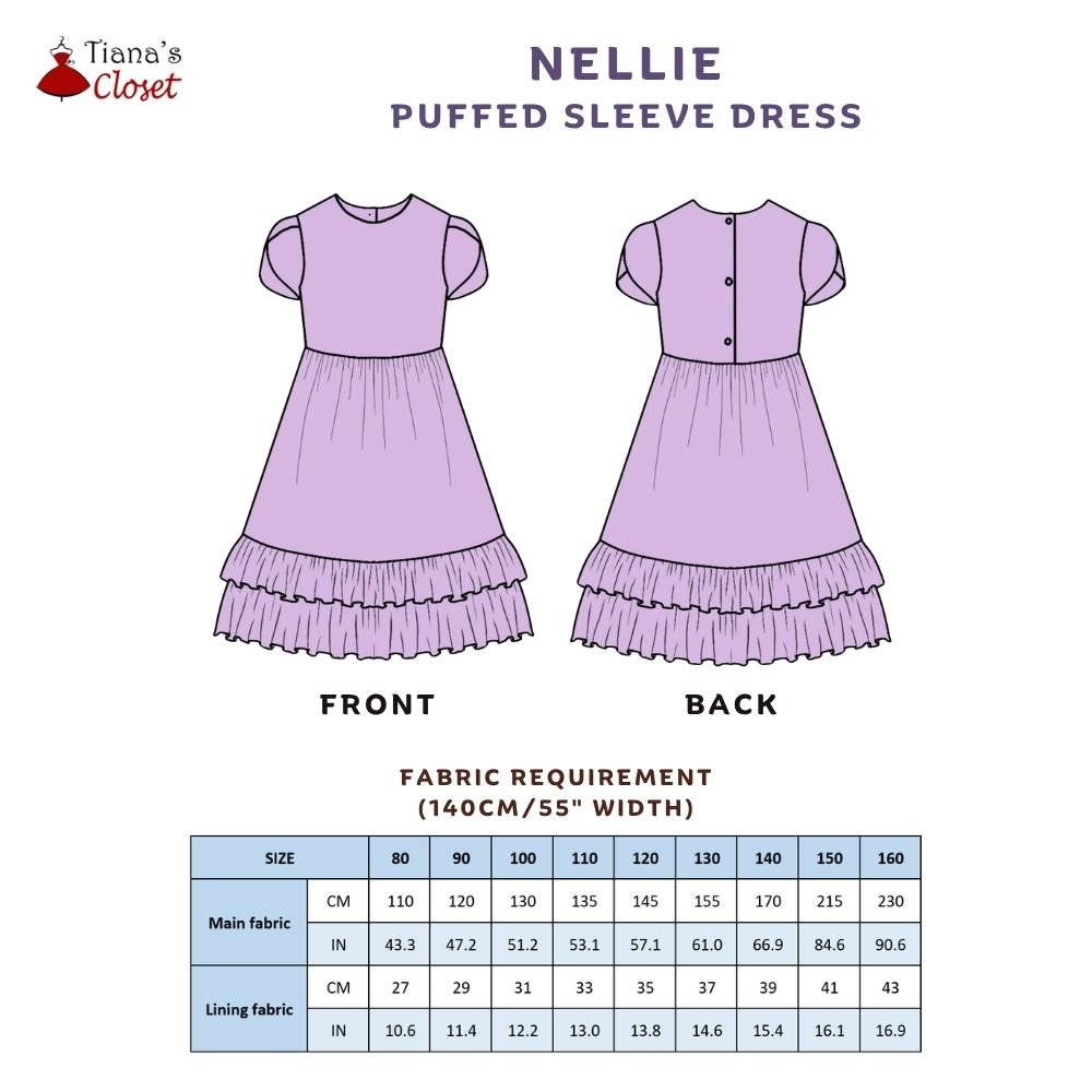 Nellie Tulip Sleeve Ruffle Hem Dress - Image 2