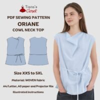 Oriane Cowl Neck Loose Fit Top