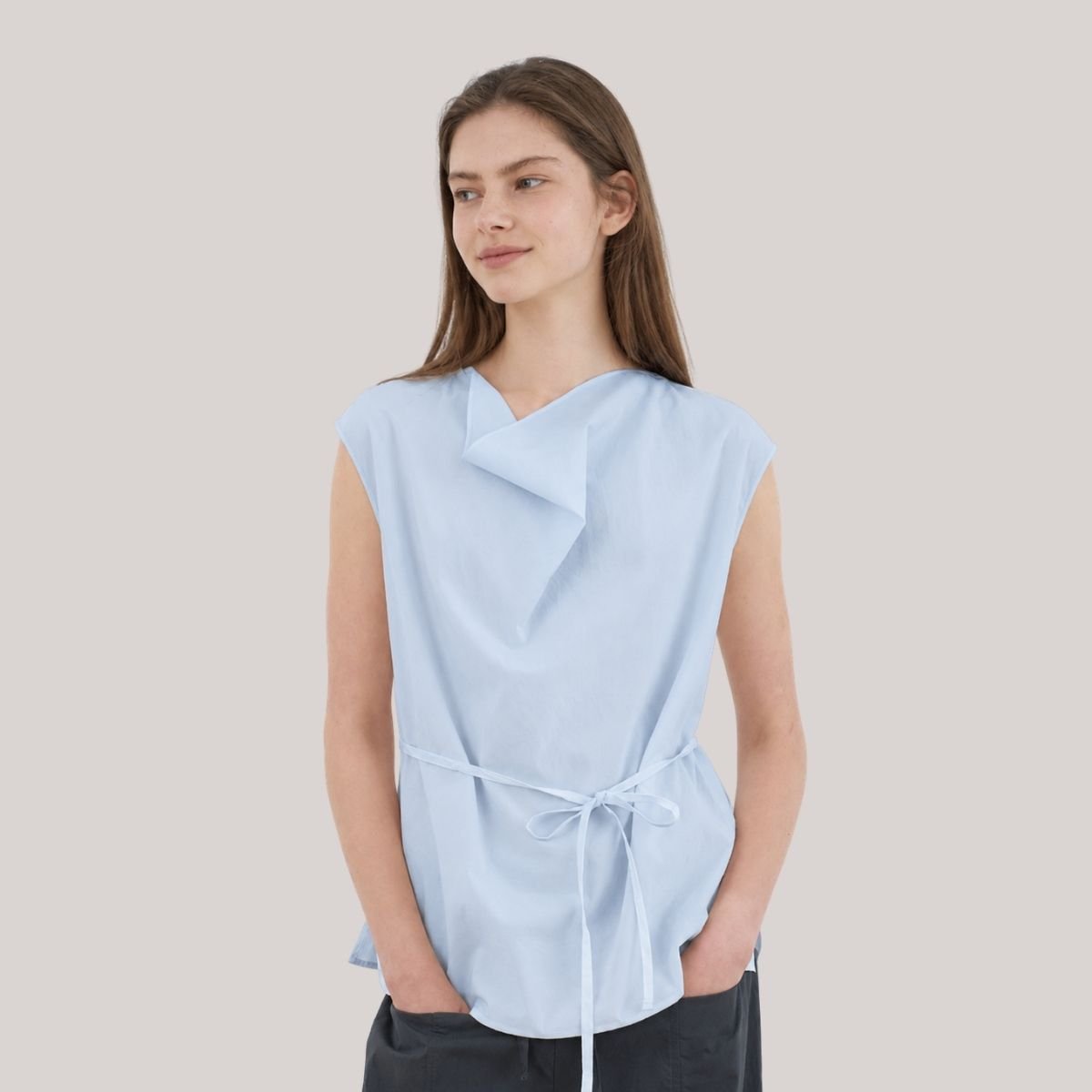 Oriane Cowl Neck Loose Fit Top - Image 5