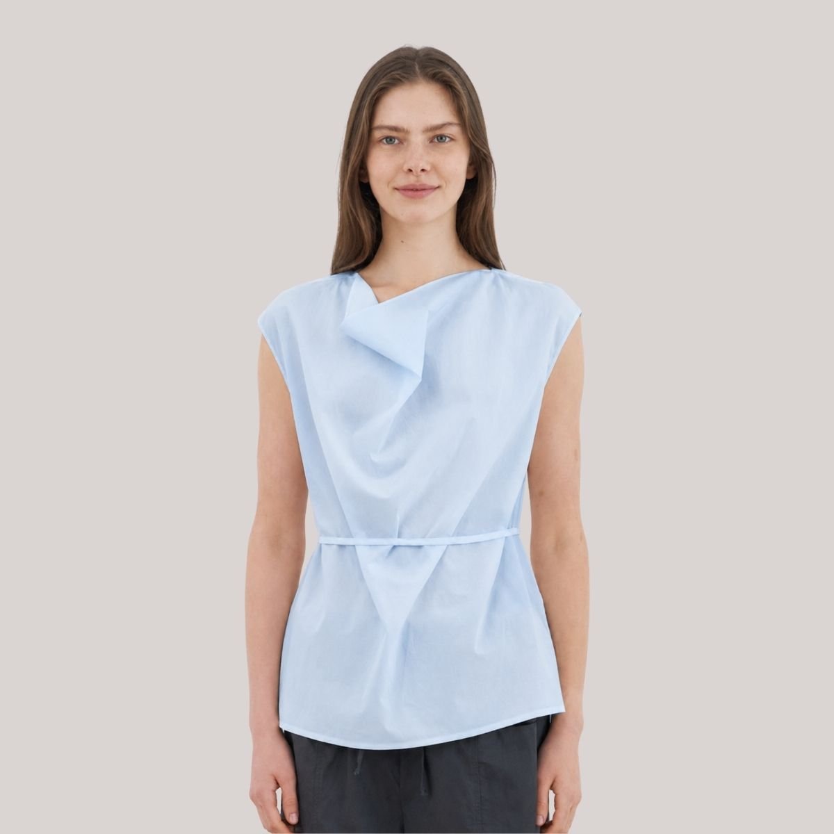 Oriane Cowl Neck Loose Fit Top - Image 6