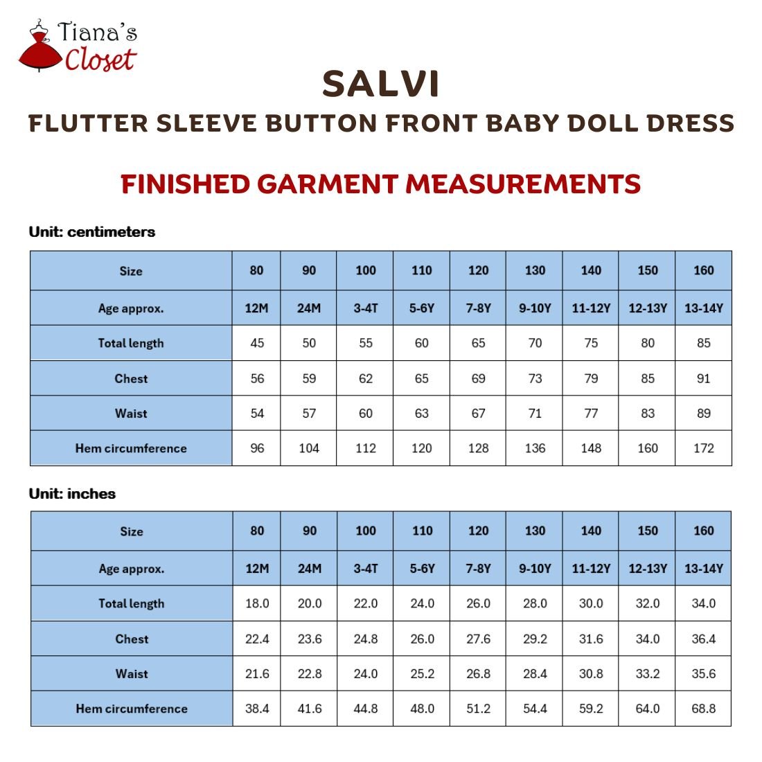 Salvi Flutter Sleeve Baby Doll Dress (Kids) - Image 3