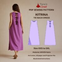 Kitrina Sleeveless Tie Back Midi Dress