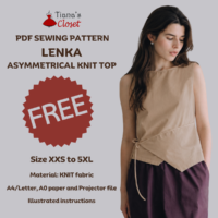 Lenka Asymmetrical Hem Tie Detail Knit Top