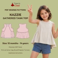 Kazzie Sleeveless Tank with Gathered Detail (Kids)