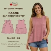 Kazzie Sleeveless Tank with Gathered Detail (Women's)