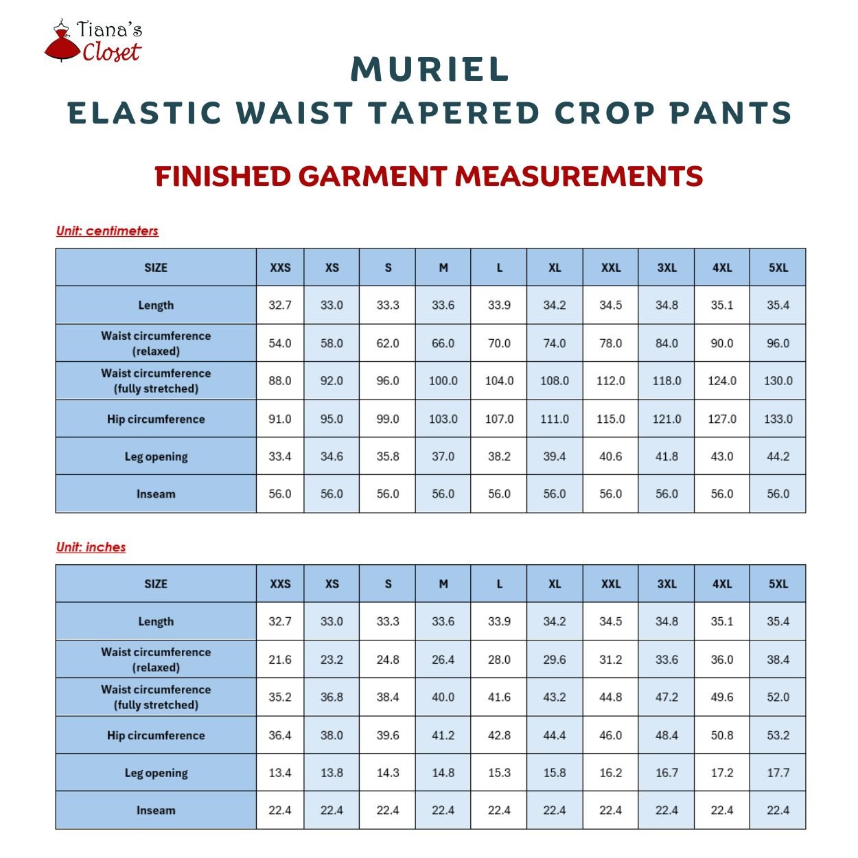 Muriel Elastic Waist Tapered Crop Pants - Image 3