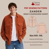 Zander Oversized Shirt with Patch Pockets (Men's)