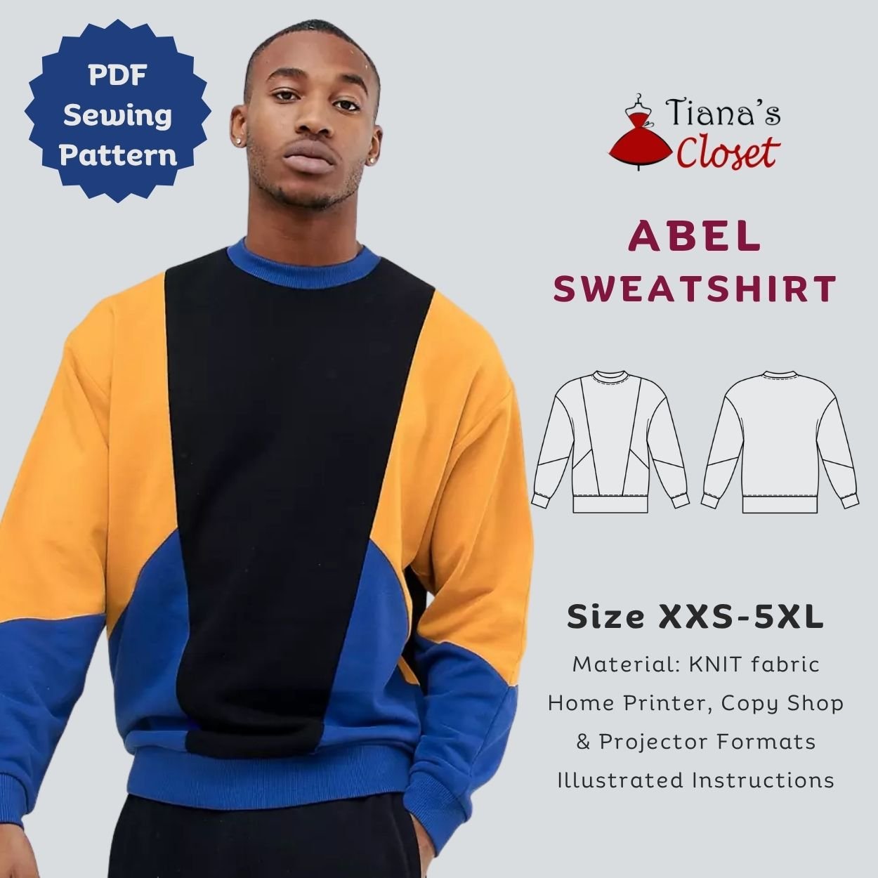 Abel Color Block Sweatshirt (Men's)