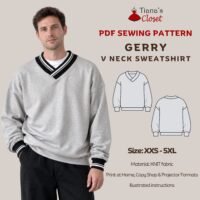 Gerry Drop Shoulder V Neck Sweatshirt