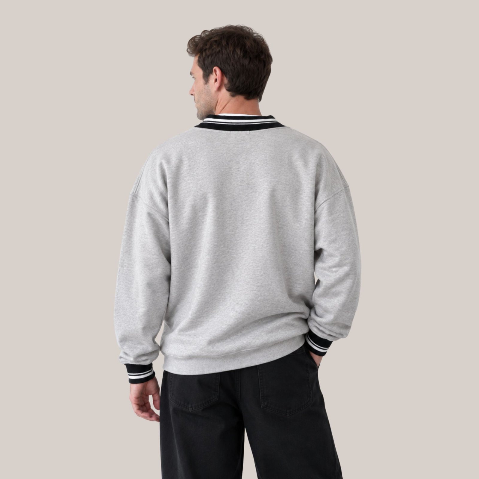 Gerry Drop Shoulder V Neck Sweatshirt - Image 6