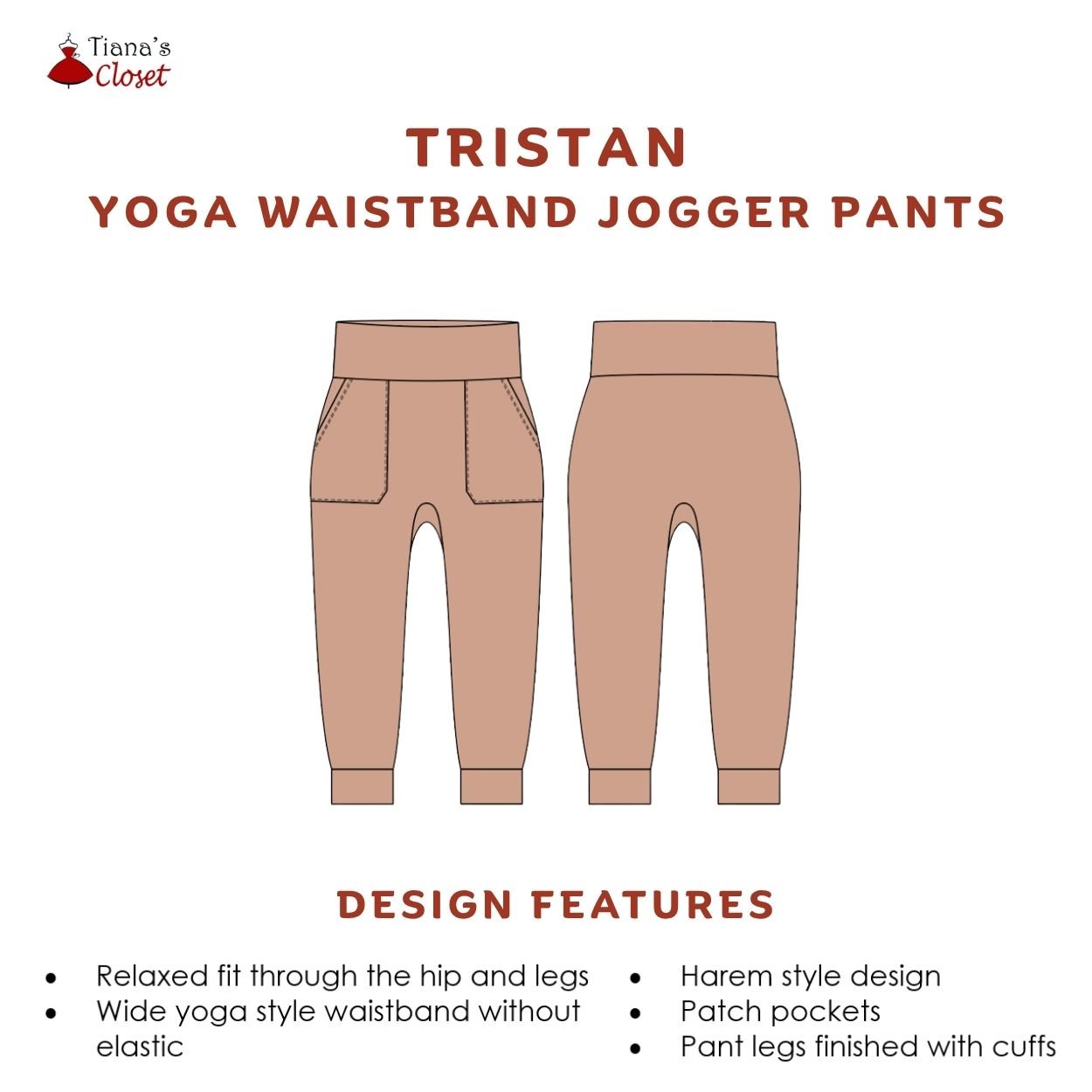 Tristan Yoga Waistband Jogger Pants (Kids) - Image 2